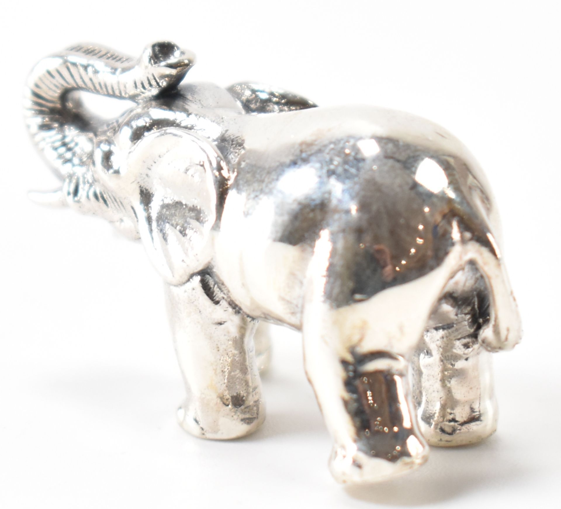 STERLING SILVER ELEPHANT FIGURE - Image 2 of 5