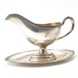 SILVER ANTIQUE AUSTRO HUNGARIAN GRAVY BOAT