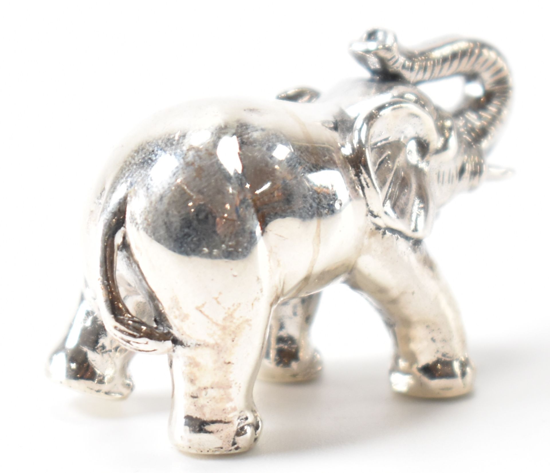 STERLING SILVER ELEPHANT FIGURE - Image 3 of 5