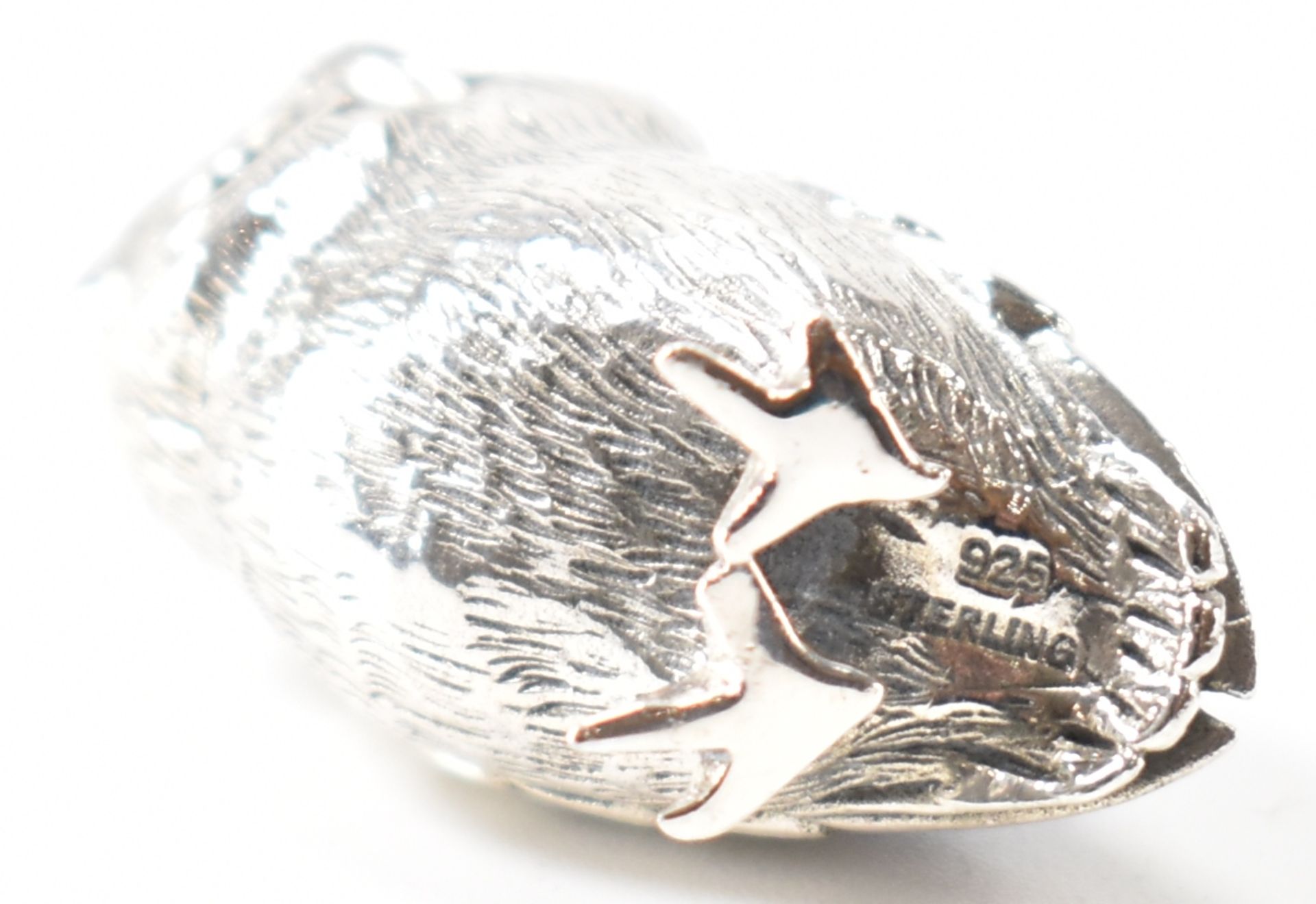 925 STERLING SILVER & VELVET OWL PIN CUSHION - Image 5 of 5