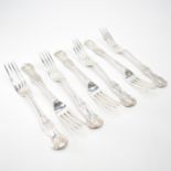 COLLECTION OF HALLMARKED SILVER VICTORIAN DINNER FORKS