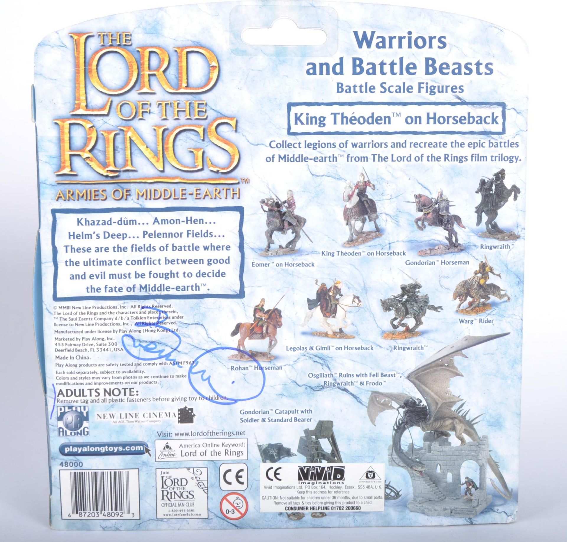 COLLECTION OF BERNARD HILL - LOTR - AUTOGRAPHED ACTION FIGURE - Image 3 of 4