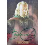 COLLECTION OF BERNARD HILL - LORD OF THE RINGS - TOPPS CARD