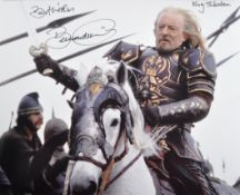 COLLECTION OF BERNARD HILL - LORD OF THE RINGS - AUTOGRAPHED 8X10"