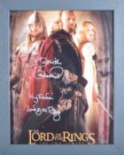 COLLECTION OF BERNARD HILL - LORD OF THE RINGS - SIGNED 8X10"