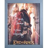 COLLECTION OF BERNARD HILL - LORD OF THE RINGS - SIGNED 8X10"