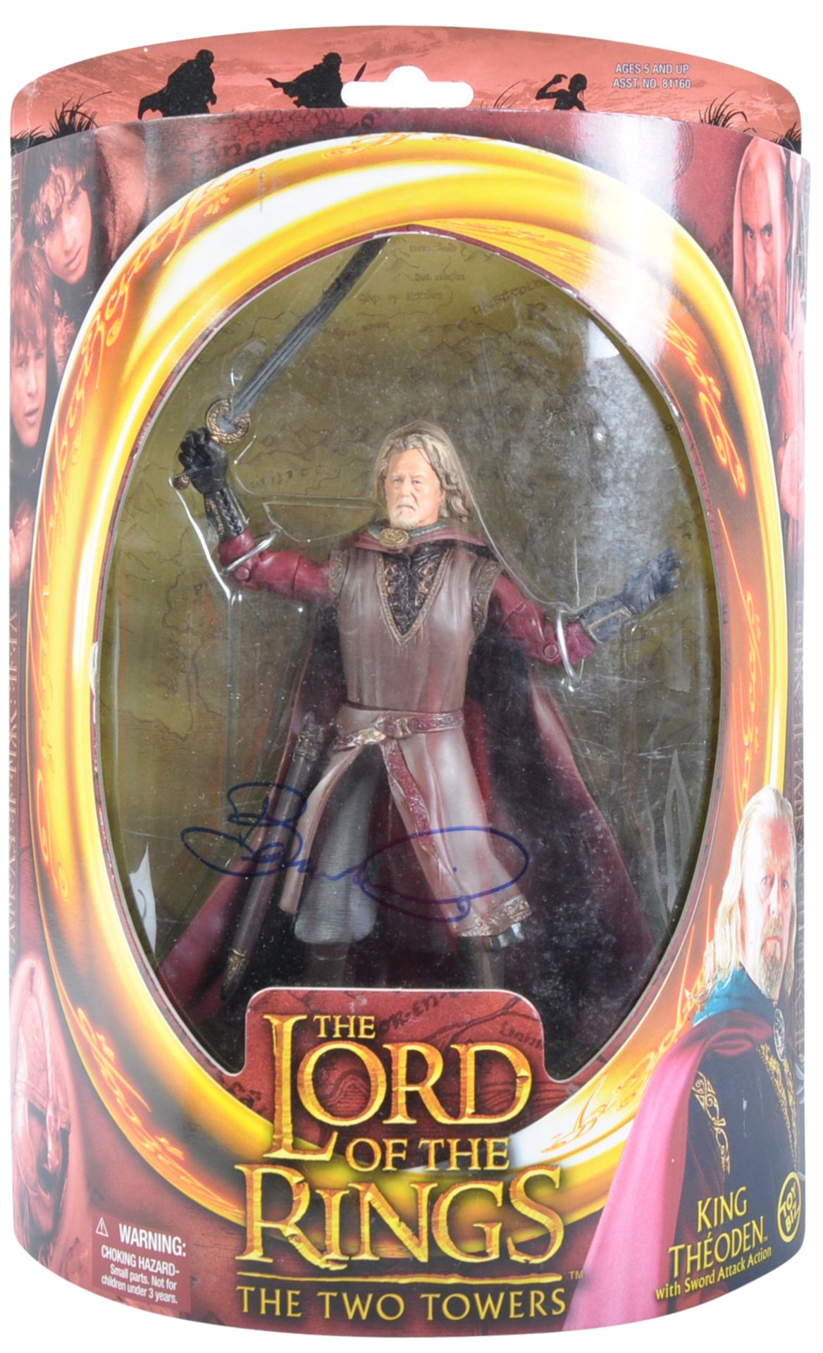 COLLECTION OF BERNARD HILL - LOTR - AUTOGRAPHED ACTION FIGURE