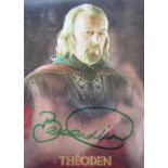 COLLECTION OF BERNARD HILL - LORD OF THE RINGS - TOPPS CARD