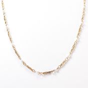 HALLMARKED 9CT GOLD & CULTURED PEARL NECKLACE