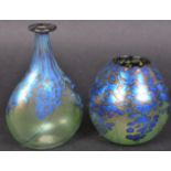 SIDDY LANGLEY - STUDIO ART GLASS - VASE AND SCENT BOTTLE