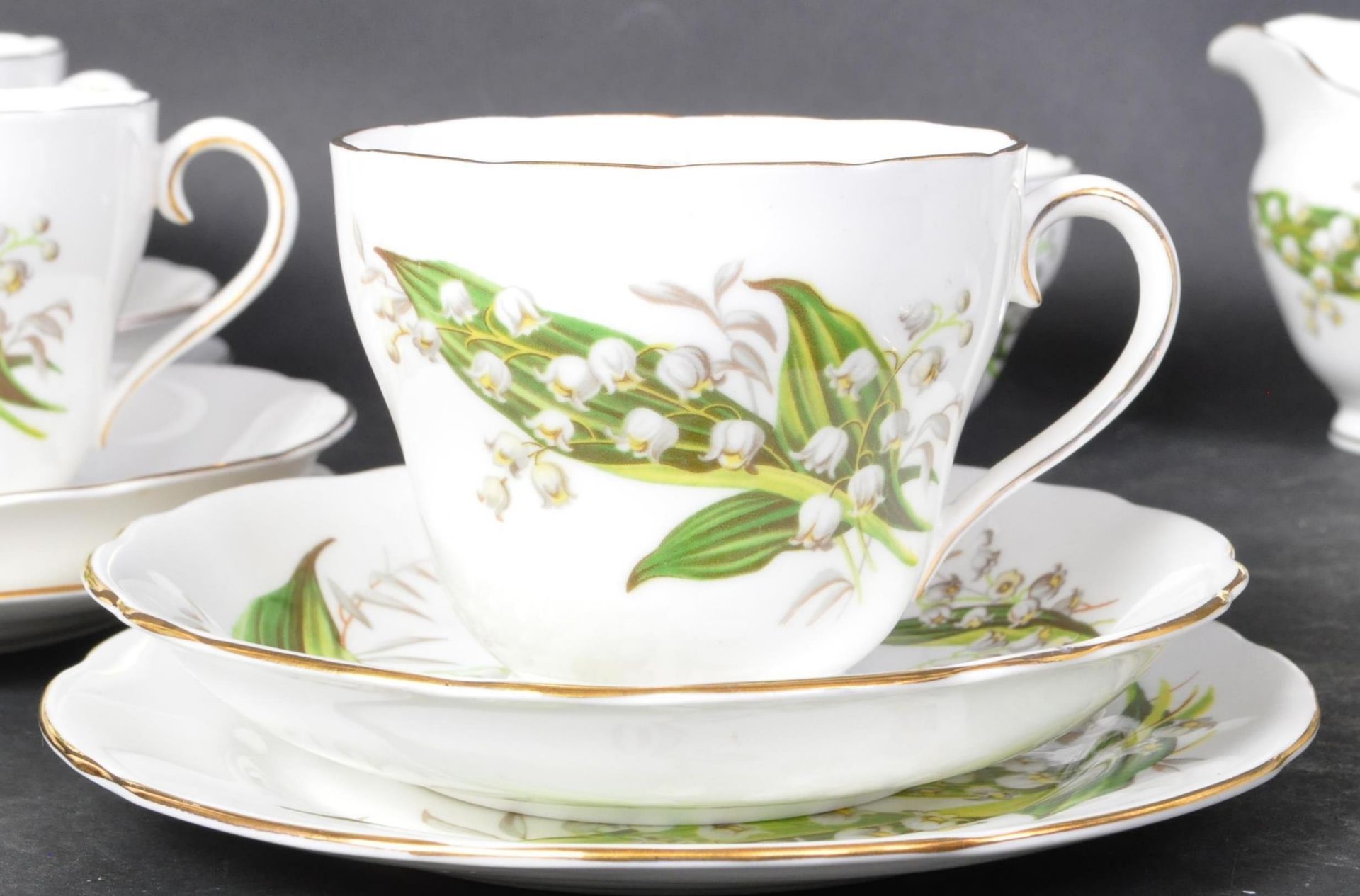 VINTAGE ADDERLY BONE CHINA TEA SERVICE - Image 3 of 5