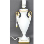 VINTAGE BAVARIAN KAISER BONE CHINA GILT TABLE LAMP