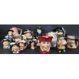 COLLECTION OF ROYAL DOULTON CHARACTER TOBY JUGS