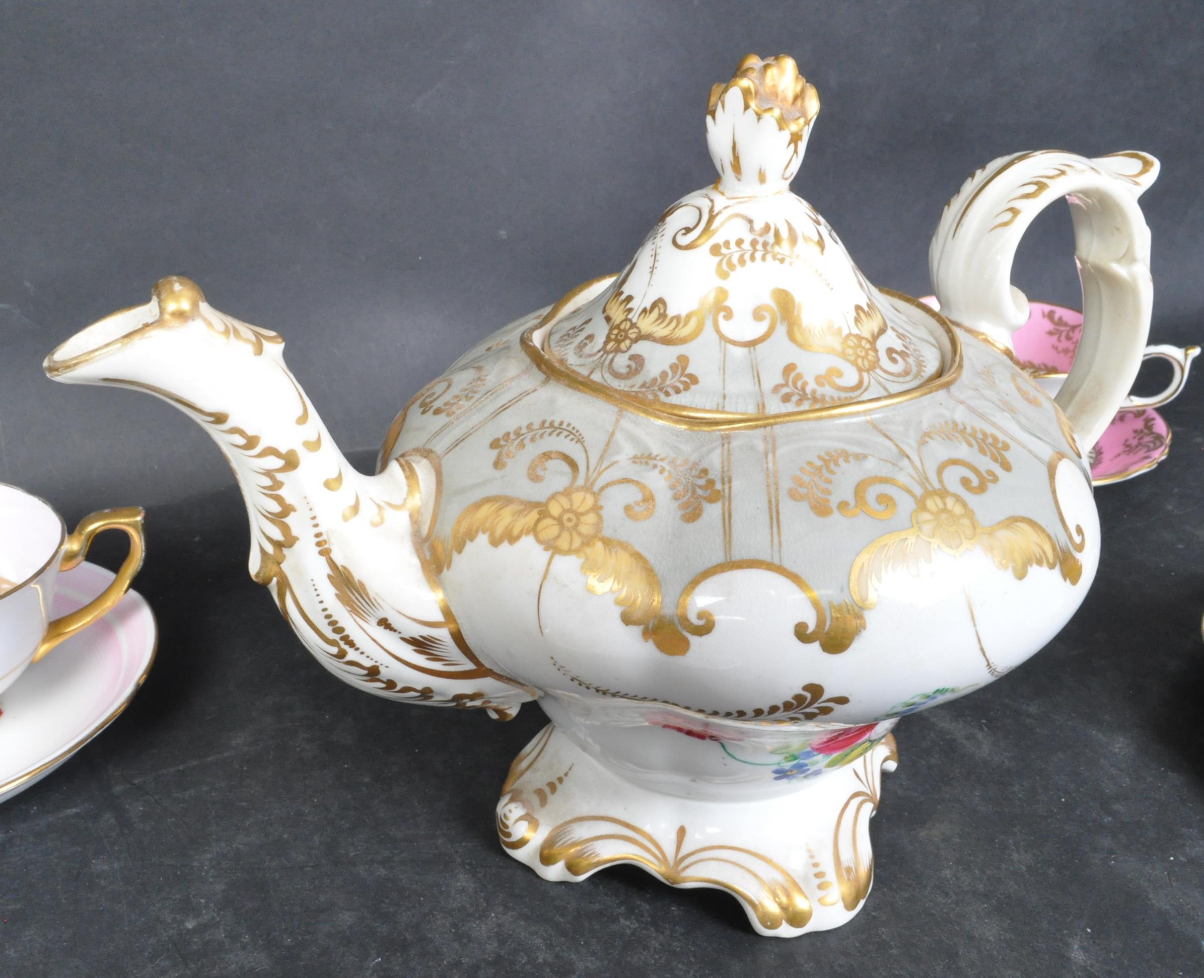 ASSORTMENT OF 19TH CENTURY & LATER TEACUPS & SAUCERS - Image 7 of 10