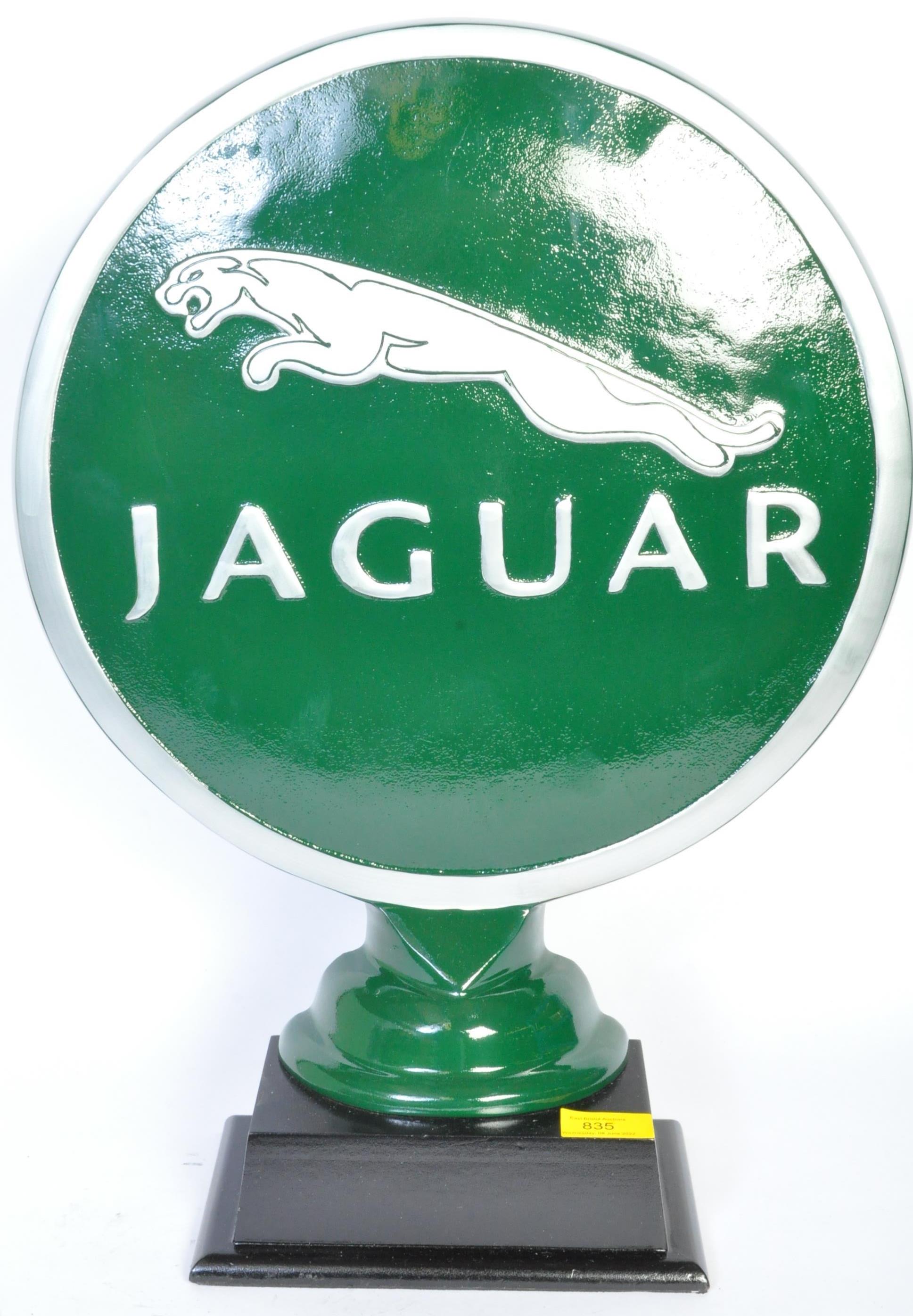 LARGE VINTAGE METAL JAGUAR CAR EMBLEM