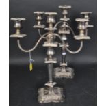 PAIR OF VINTAGE SILVER PLATED CANDLESTICK CANDELABRAS