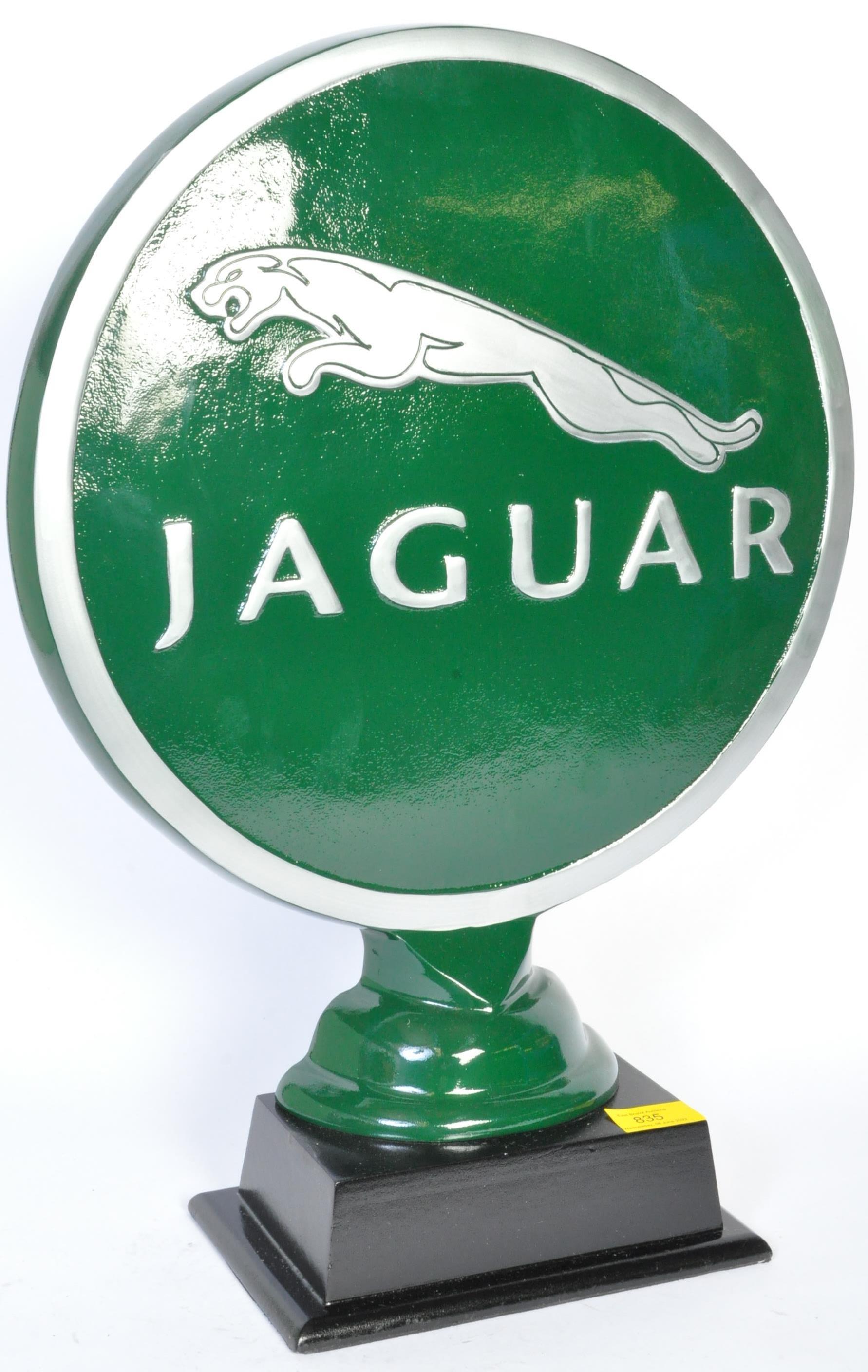 LARGE VINTAGE METAL JAGUAR CAR EMBLEM - Image 2 of 5