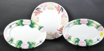 COLLECTION OF VINTAGE 20TH CENTURY CAPODIMONTE SERVING PLATES