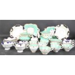 TWO 19TH CENTURY BONE CHINA TEA SERVICES - WORCESTER - STAFFORDSHIRE