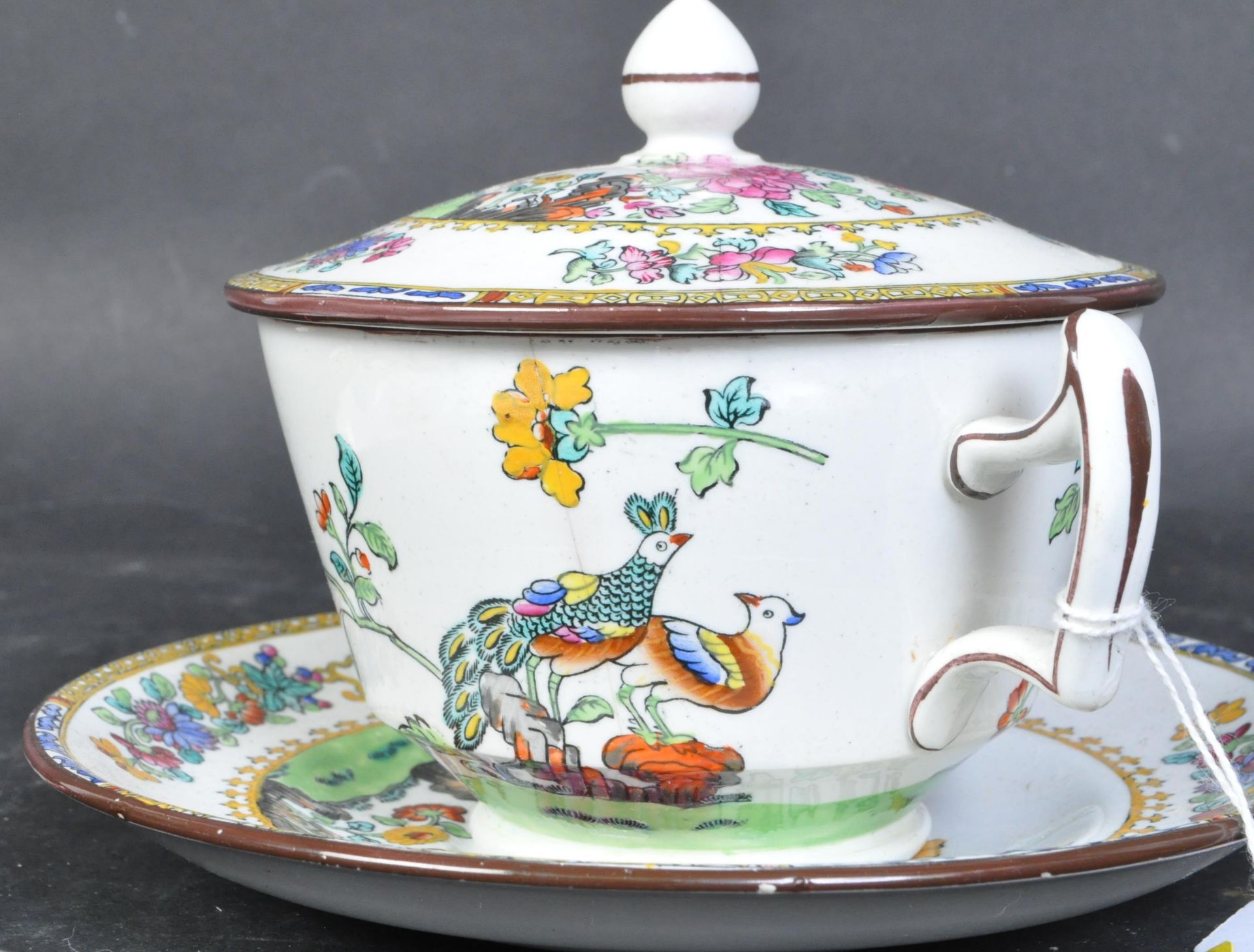 COLLECTION OF 19TH CENTURY COPELAND SPODE PEACOCK CHINA - Image 5 of 5