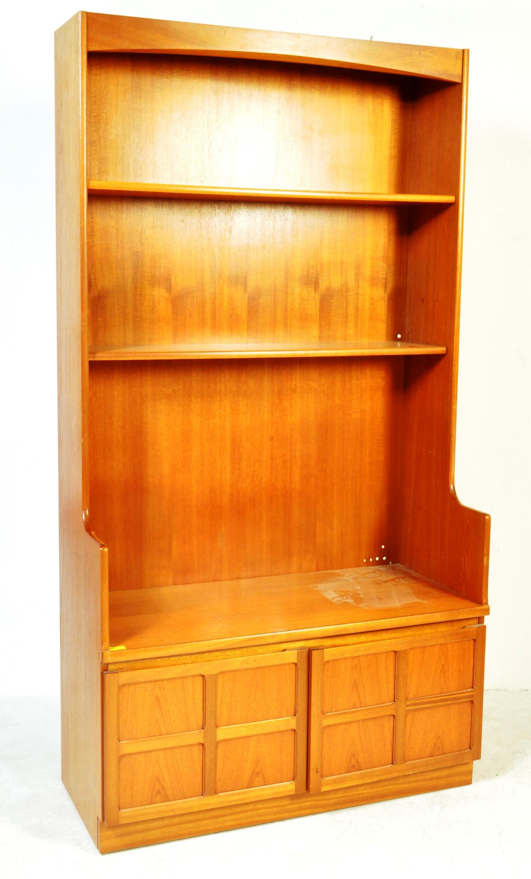 VINTAGE CIRCA 1970S TEAK NATHAN BOOKCASE CABINET