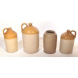 ASSORTMENT OF STONEWARE FLAGONS & WATER JUGS