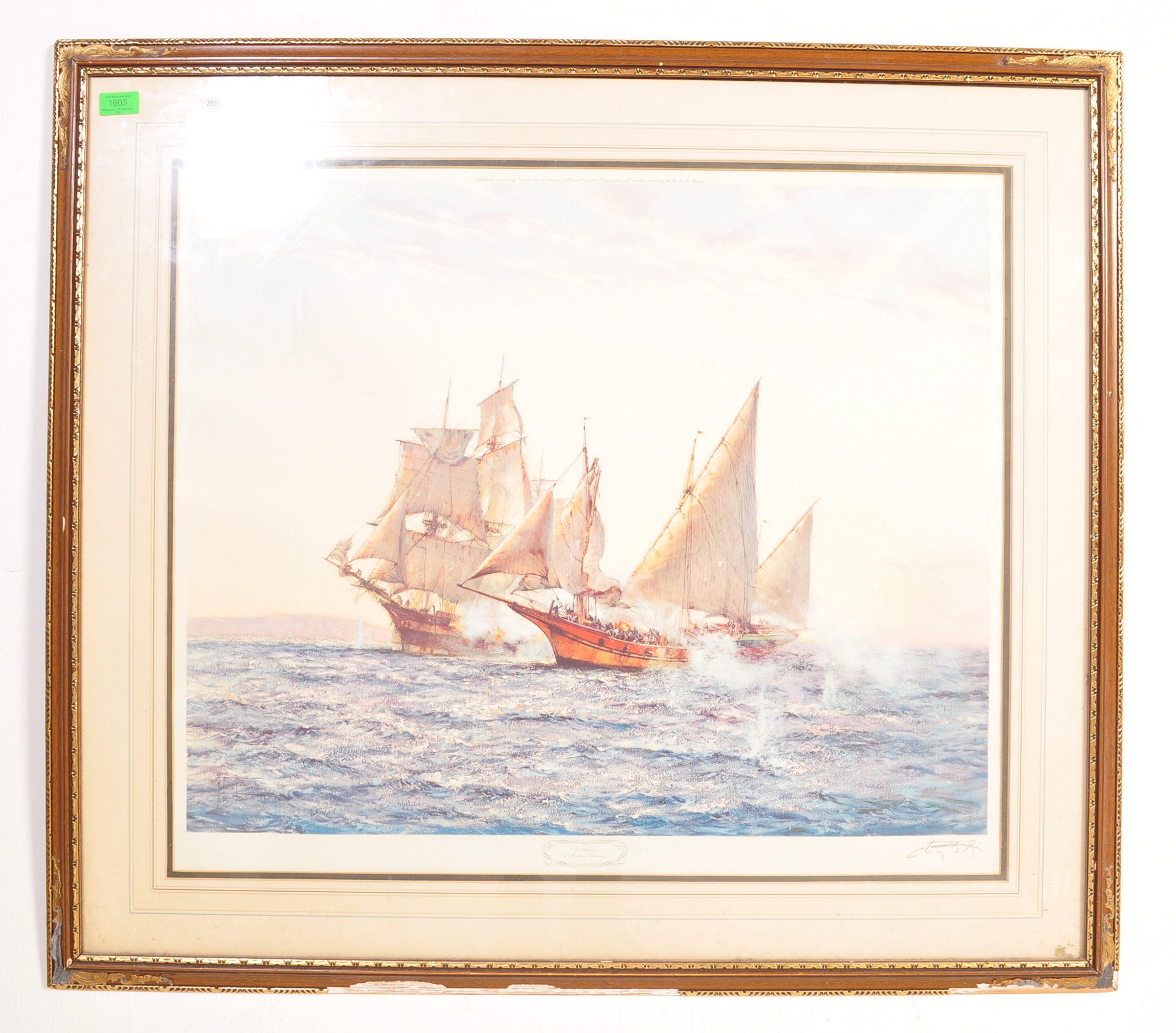 THE CORSAIR - MONTAGUE DAWSON - SIGNED PRINT