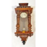 19TH CENTURY BECKER VIENNA REGULATOR WALL CLOCK