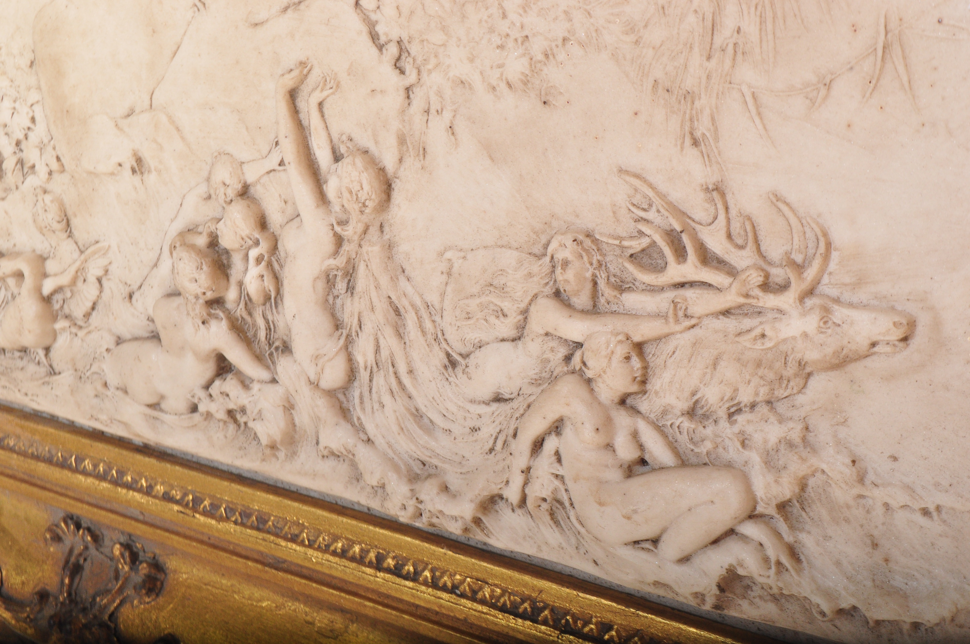 NEOCLASSICAL CARVED MARBLE PANEL - Image 5 of 6