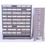 TWO INDUSTRIAL MULTI DRAWER FILING CABINETS