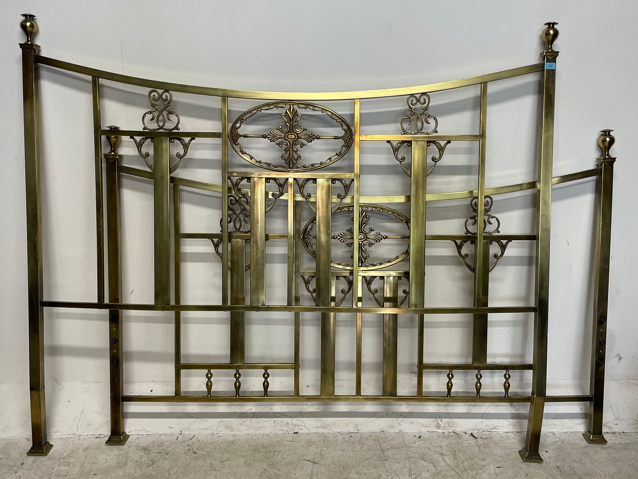 20TH CENTURY BRASS BED