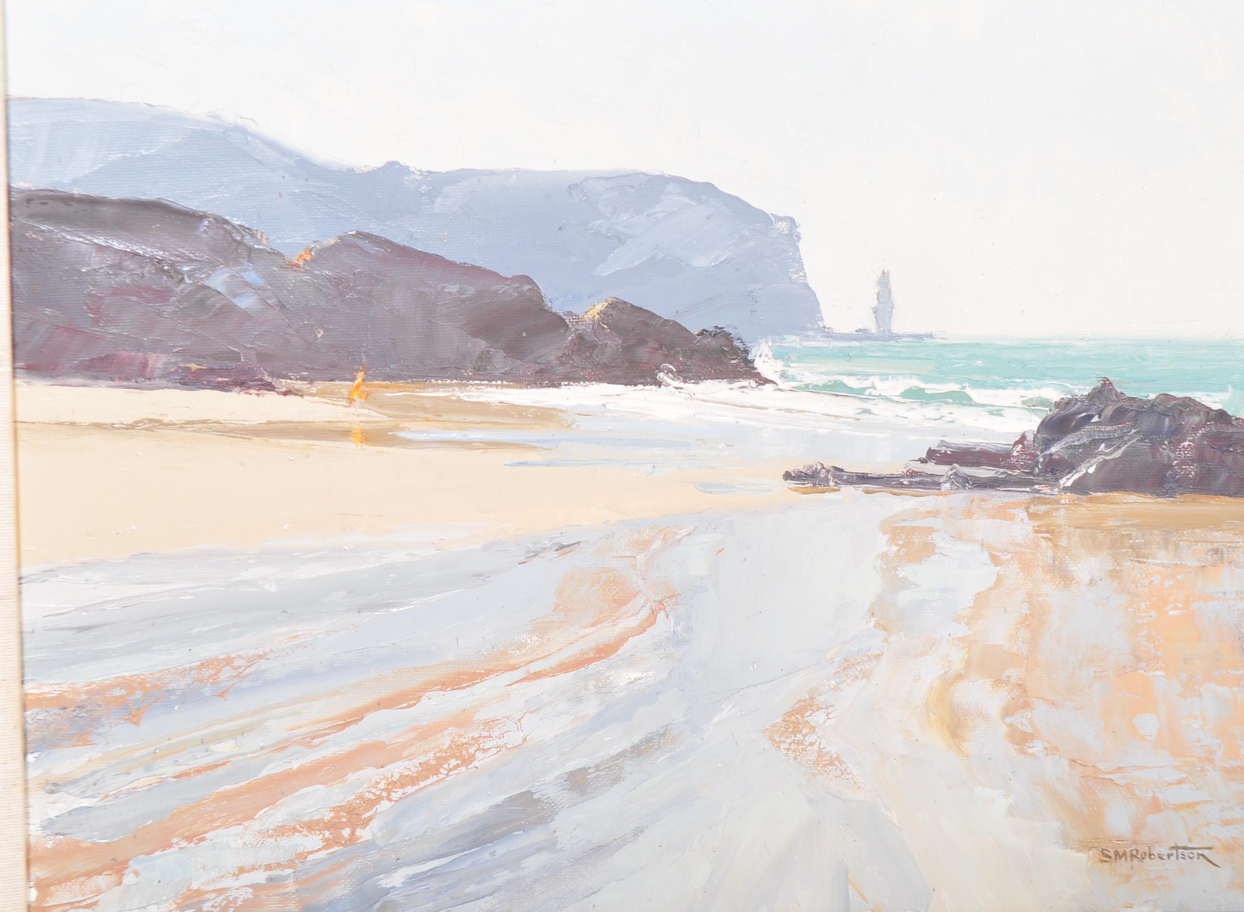 SHEILA MACLEOD ROBERTSON - OIL ON BOARD SEASCAPE PAINTING - Image 2 of 4