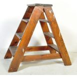 A-FRAMED OAK RAILWAY / STATION STEP LADDER