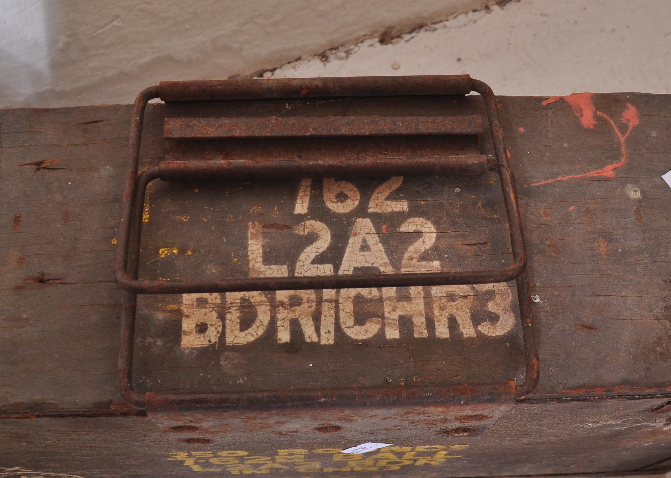 FOUR WORLD WAR II METAL AMMUNITION BOXES - Image 4 of 6