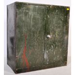 RETRO MID CENTURY GREEN INDUSTRIAL METAL CABINET