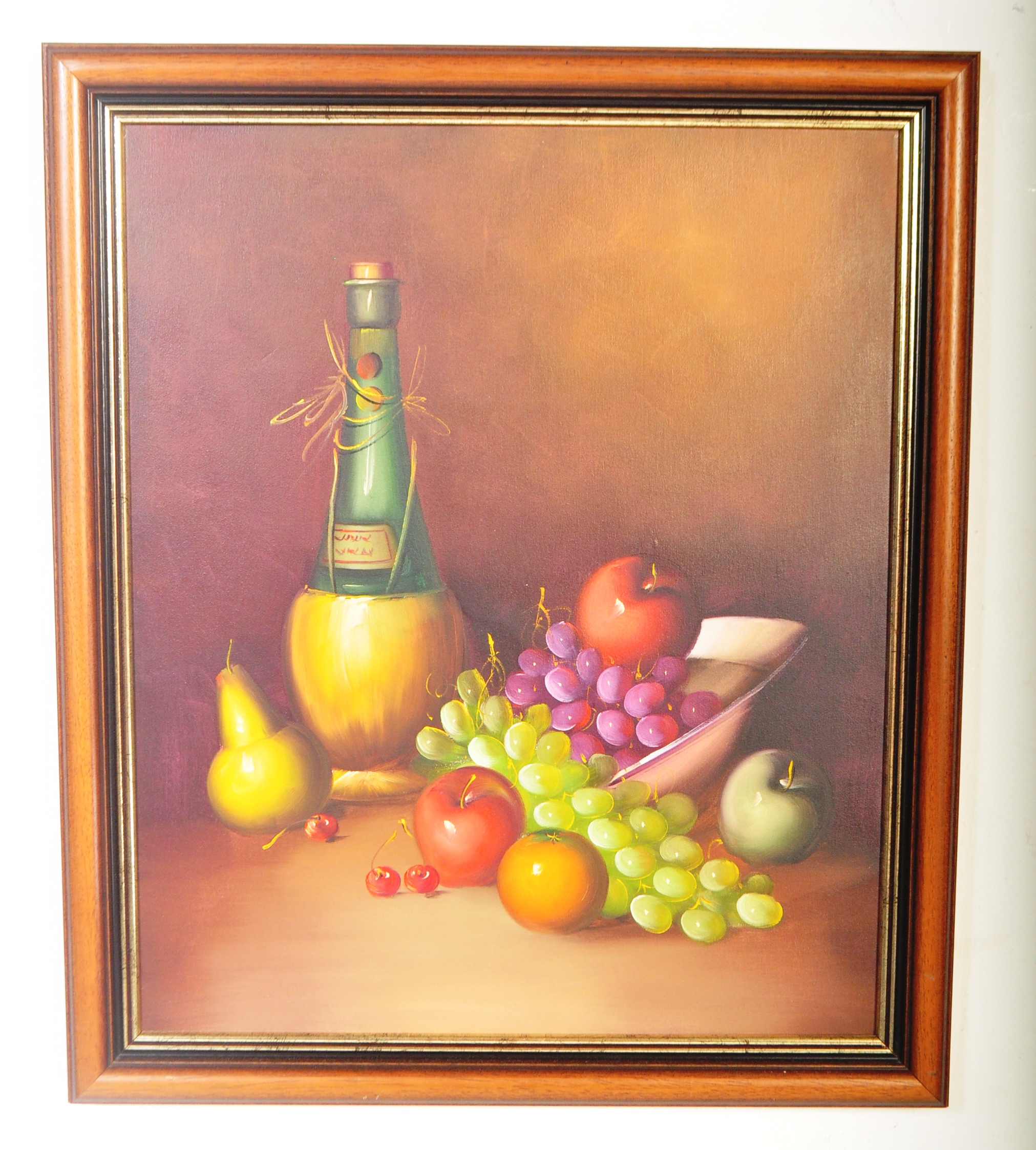 20TH CENTURY ITALIAN OIL ON CANVAS STILL LIFE PAINTING