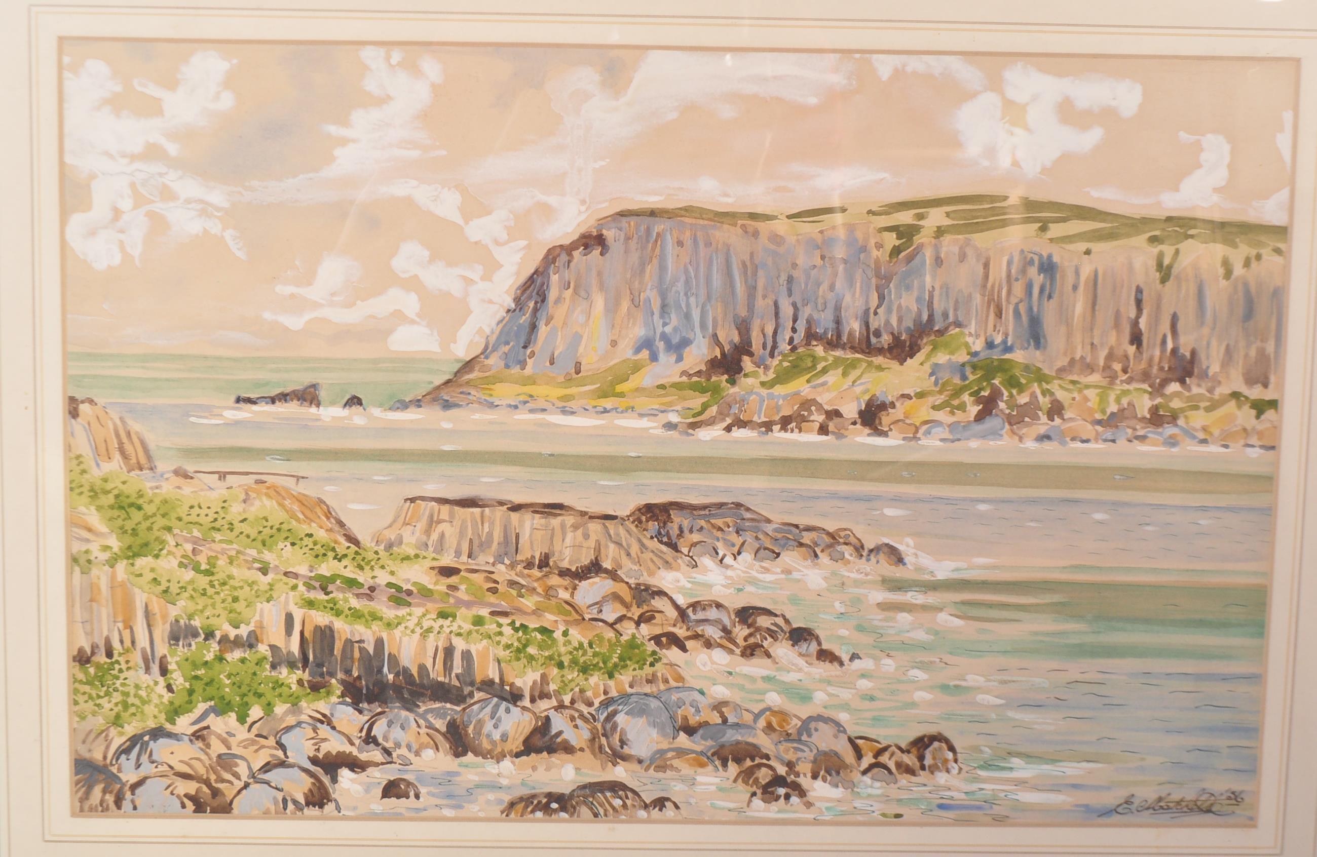 PAIR OF CIRCA 1950S SIGNED WATERCOLOURS - Image 3 of 5