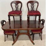 20TH CENTURY REGENCY REVIVAL TABLE & CHAIRS