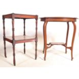 REGENCY REVIVAL MAHOGANY OCCASIONAL TABLE WITH ANOTHER