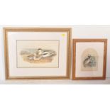 AFTER J. GOULDA & H. RICHTER - TWO HAND PAINTED GAME BIRDS PRINTS