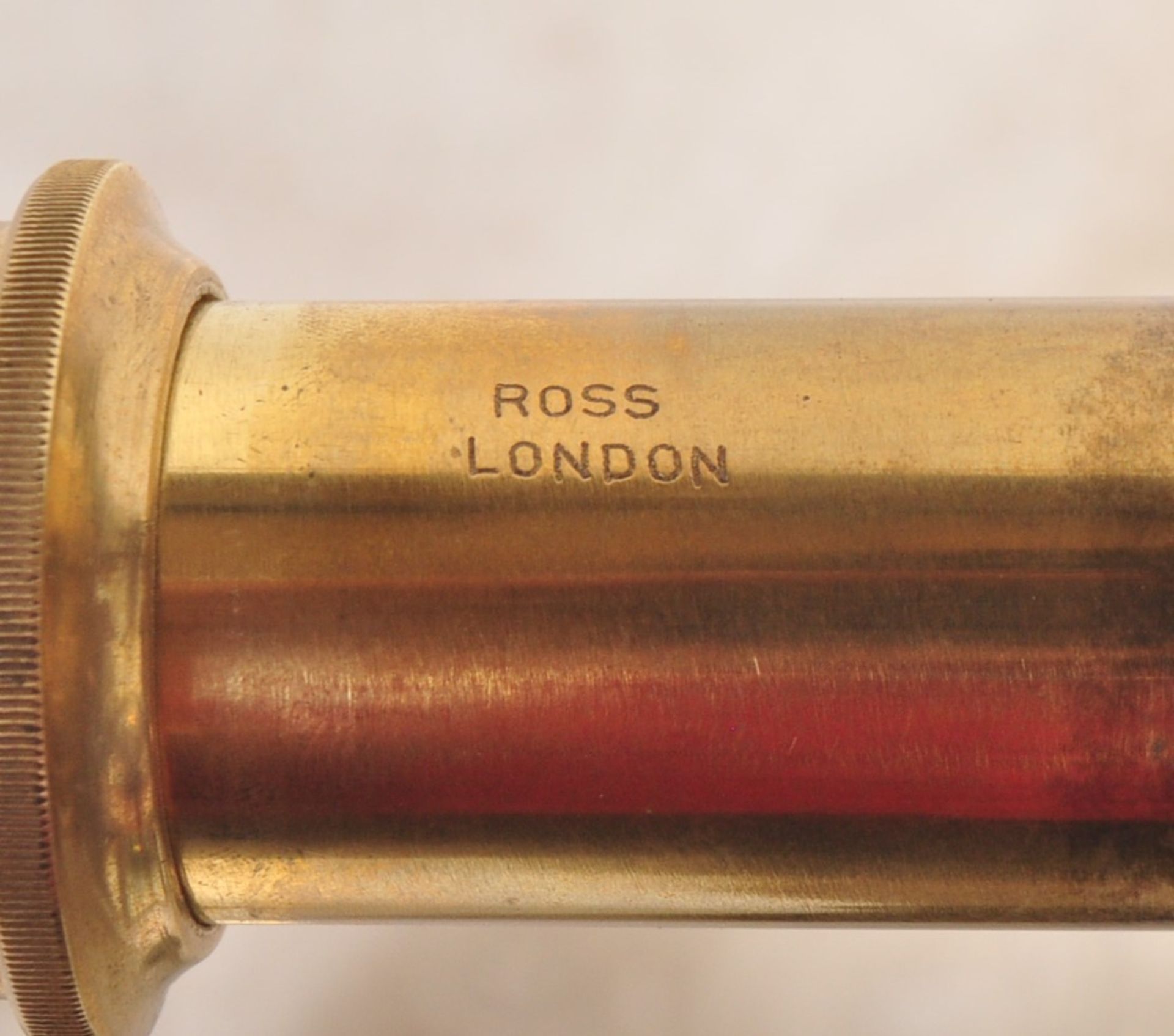 19TH CENTURY BRASS ROSS OF LONDON LIBRARY TELESCOPE - Bild 6 aus 6