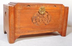 MID 20TH CENTURY CHINESE ORIENTAL CAMPHOR WOOD CHEST