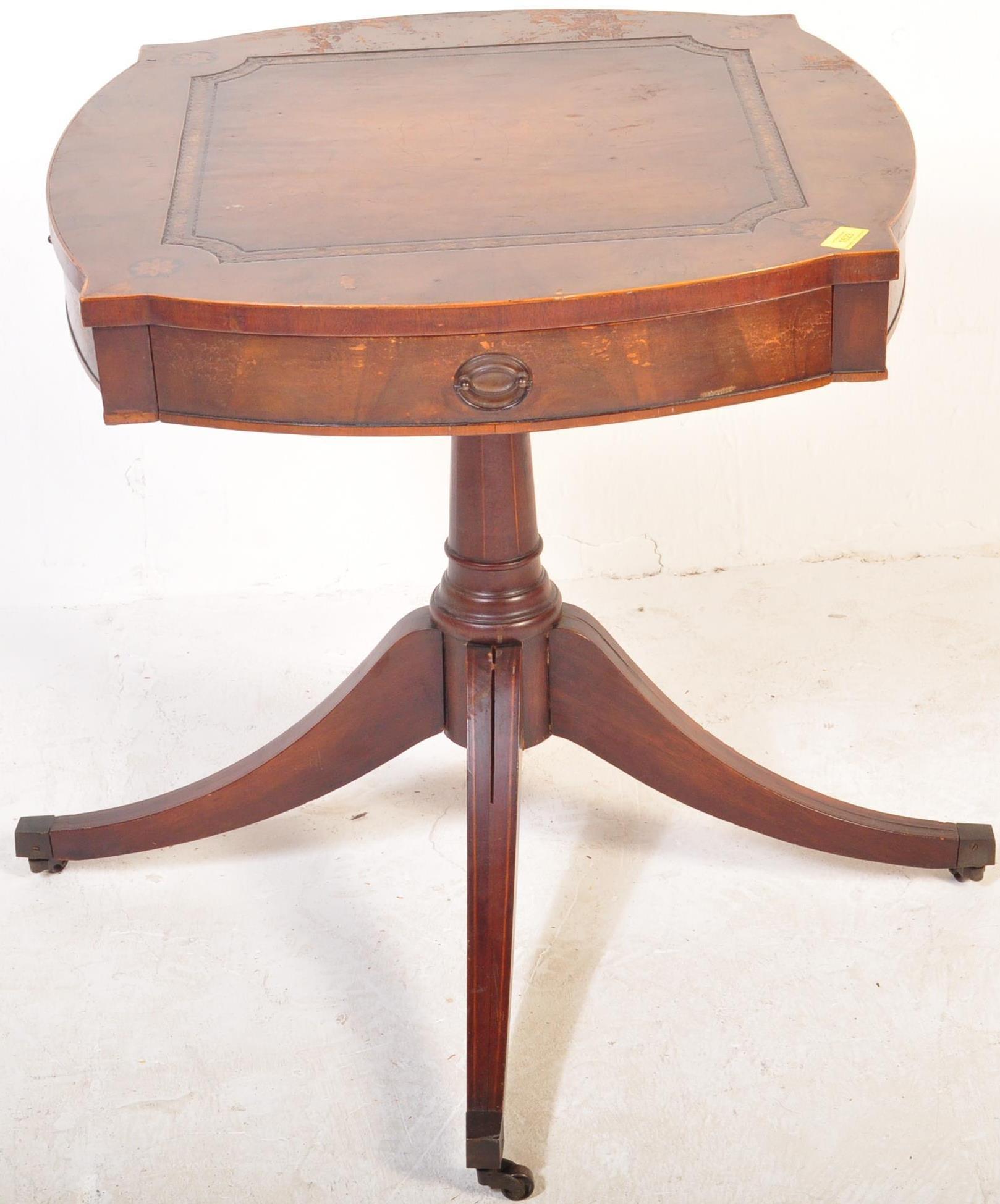 20TH CENTURY REGENCY REVIVAL DRUM TABLE - Image 2 of 6