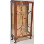 TURNIDGE OF LONDON - WALNUT DISPLAY CABINET