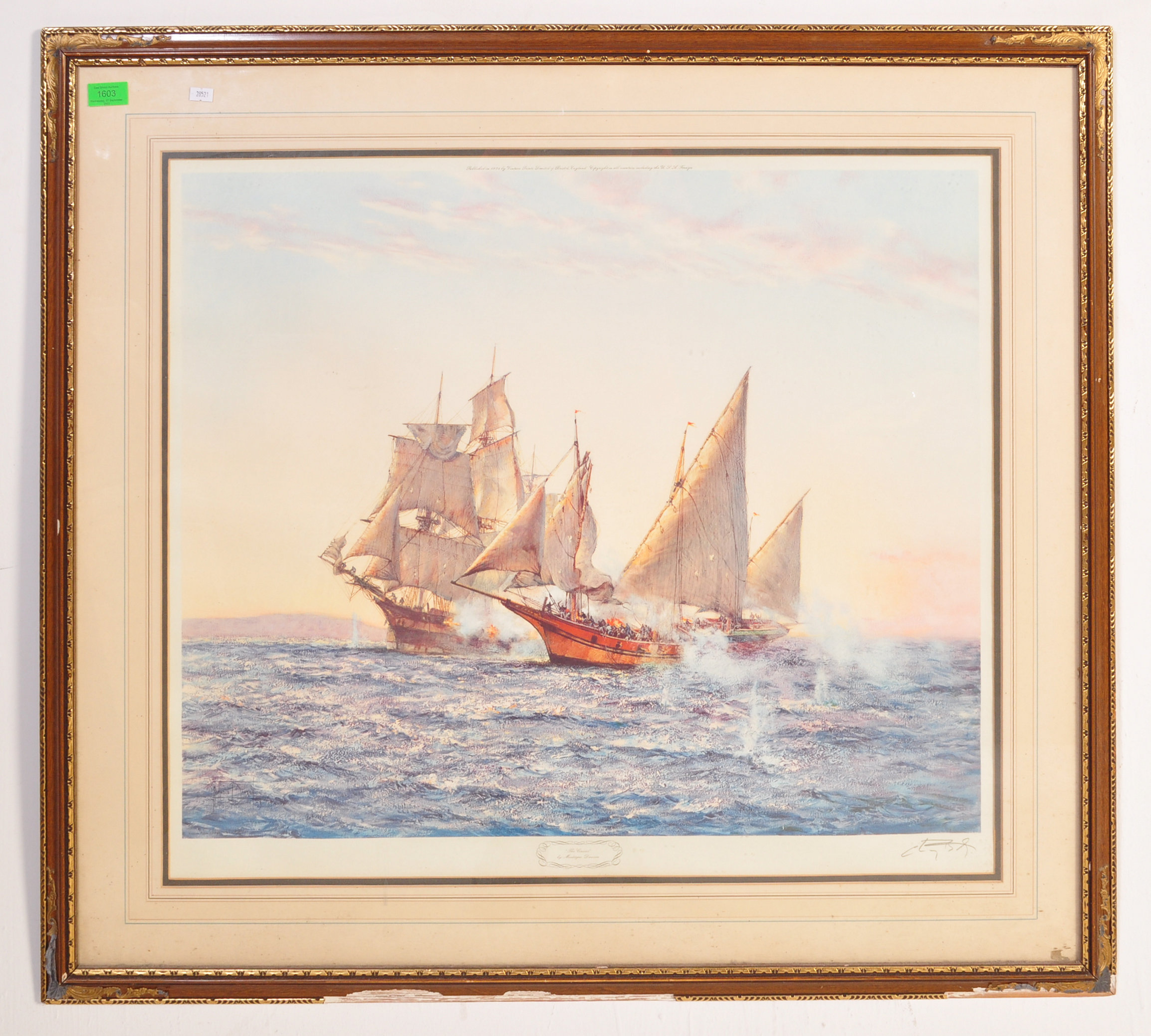 THE CORSAIR - MONTAGUE DAWSON - SIGNED PRINT - Image 2 of 5