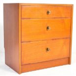 BRITISH MODERN DESIGN - TEAK MID CENTURY CHEST OF DRAWERS