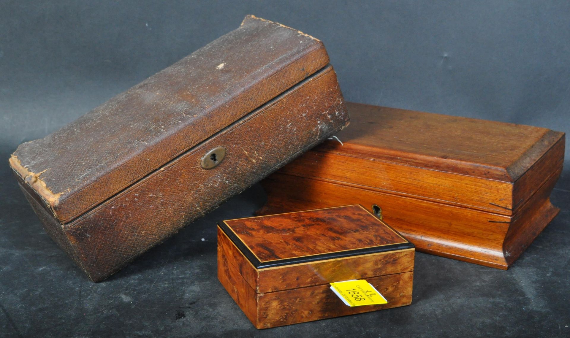 EARLY 20TH CENTURY BURR WALNUT SARCOPHOGUS CASKET