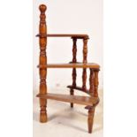 19TH CENTURY REVIVAL MAHOGANY SET OF LIBRARY STEPS