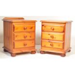 PAIR OF 20TH CENTURY PINE BEDSIDE CABINETS