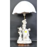 VINTAGE 20TH CENTURY PORCELAIN TABLE LAMP